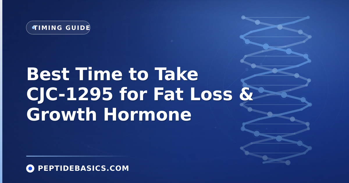 Best Time to Take CJC-1295 for Fat Loss & Growth Hormone