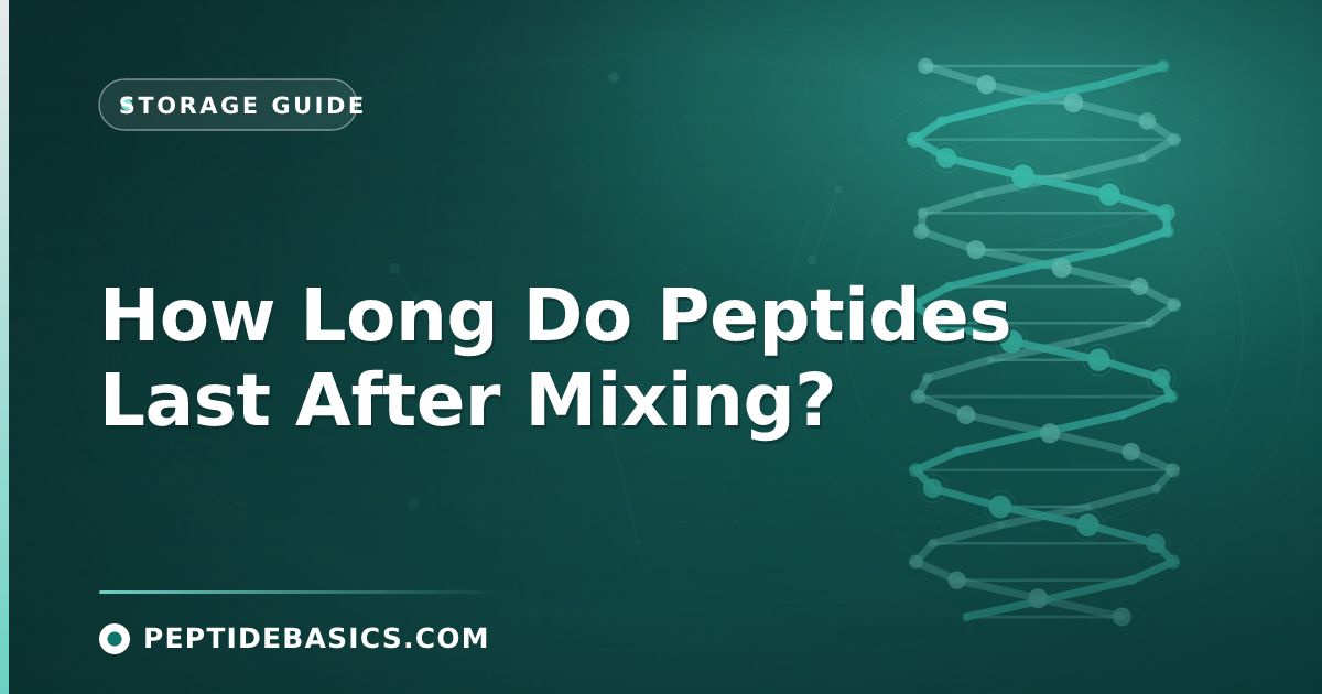 How Long Do Peptides Last After Mixing?