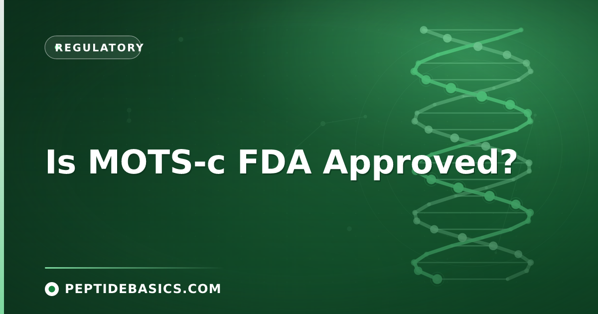 Is MOTS-c FDA Approved?