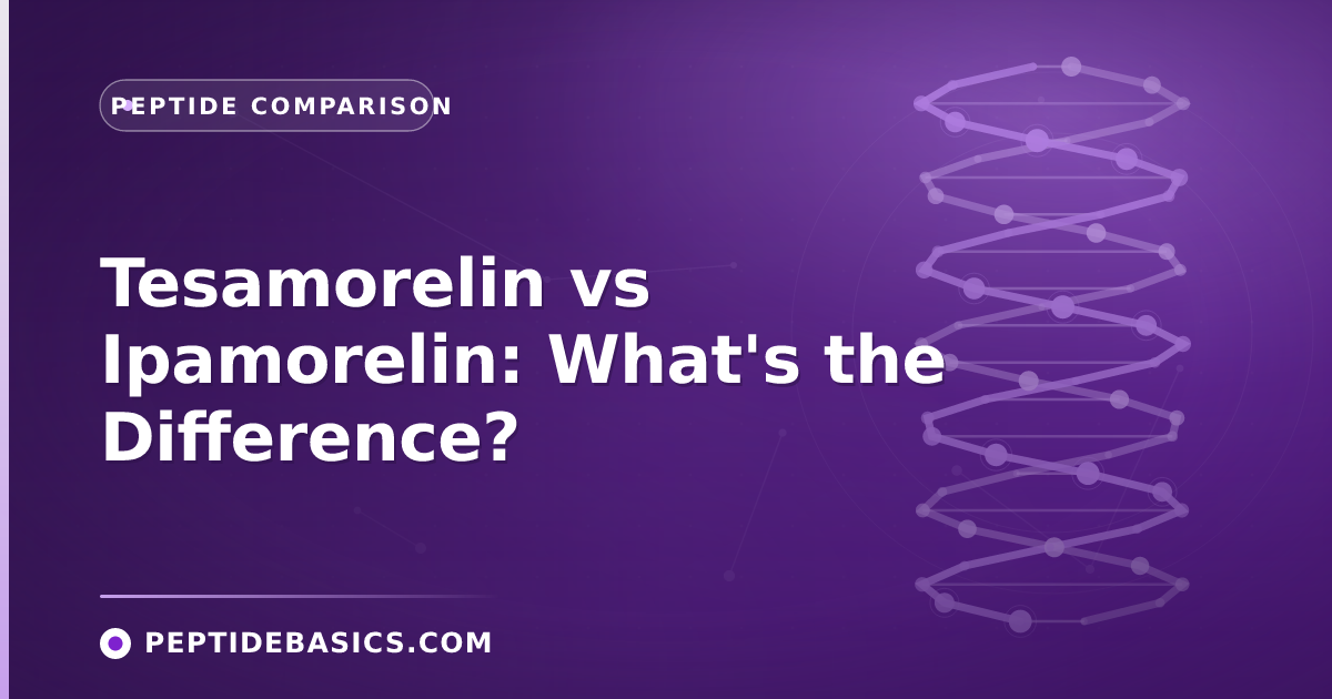 Tesamorelin vs Ipamorelin: What's the Difference?